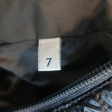 Moncler Vallier Quilted Down Coat Gray Wool Size 7