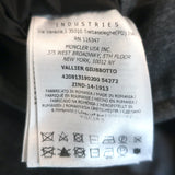 Moncler Vallier Quilted Down Coat Gray Wool Size 7