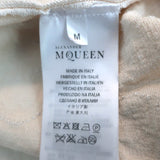 Alexander McQueen Ruffled Jacquard Jacket Ivory Silk-Blend Size Medium