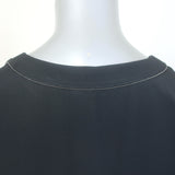 Brunello Cucinelli Monili-Trimmed Maxi T-Shirt Dress Black Crepe Size Small