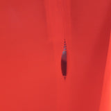Donna Karan Tie-Waist Bubble Hem Dress Poppy Red Stretch Jersey Size Petite NEW