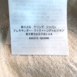 Alexander McQueen Ruffled Jacquard Jacket Ivory Silk-Blend Size Medium