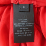 Donna Karan Tie-Waist Bubble Hem Dress Poppy Red Stretch Jersey Size Petite NEW