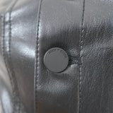 Alice + Olivia Leonie Puff Sleeve Vegan Leather Romper Black Size 2 NEW