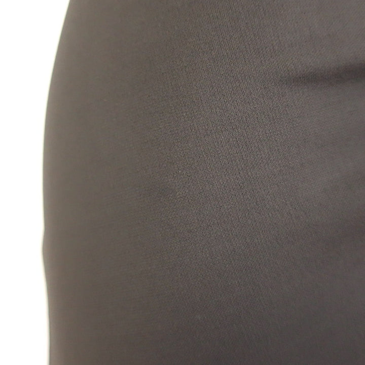 Michael Kors Zipped Wrap-Effect Dress Dark Brown Stretch Jersey Size 0
