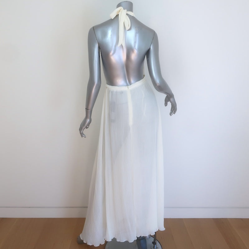 Lioness Ford Halter Maxi Dress/Cover-Up Semi-Sheer Size Small NEW