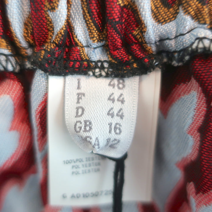 Philosophy di Lorenzo Serafini Ruffle Jacquard Mini Skirt Blue Size US 12 NEW