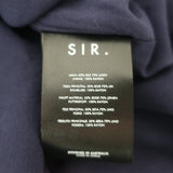 SIR Cutout Puff Sleeve Maxi Dress Lilian Navy Floral Print Linen-Silk Size 0