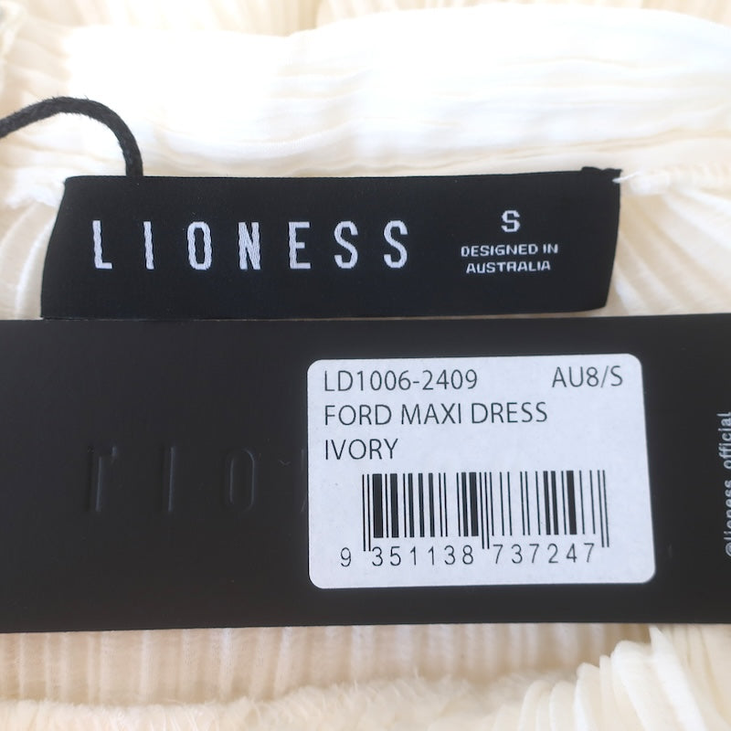 Lioness Ford Halter Maxi Dress/Cover-Up Semi-Sheer Size Small NEW
