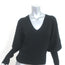 The Kooples Blouson Sleeve V-Neck Sweater Black Wool-Cashmere Size 1 NEW