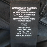 Alice + Olivia Leonie Puff Sleeve Vegan Leather Romper Black Size 2 NEW