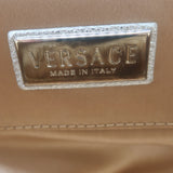 Versace Small Madonna Chain-Strap Frame Bag Silver Metallic Leather