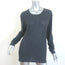 IRO Jordan Long Sleeve Tee Charcoal Linen Jersey Size Medium