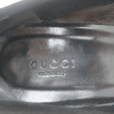 Gucci Web Bow Keyhole Pumps Black Suede Size 8
