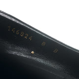 Gucci Web Bow Keyhole Pumps Black Suede Size 8