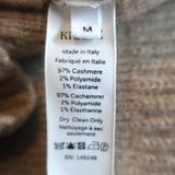 Khaite Caro Scoop Neck Cardigan Tan Stretch Cashmere Size Medium