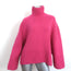 Khaite Barbara Oversize Turtleneck Sweater Pink Stretch Cashmere Size Small