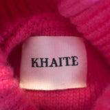 Khaite Barbara Oversize Turtleneck Sweater Pink Stretch Cashmere Size Small