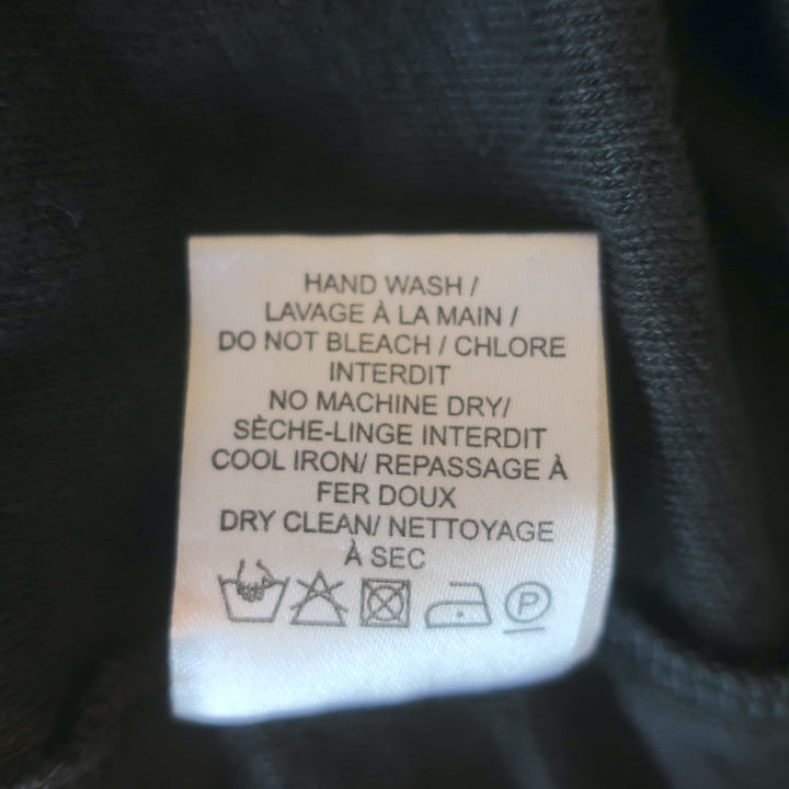 IRO Jordan Long Sleeve Tee Charcoal Linen Jersey Size Medium