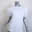 Derek Lam 10 Crosby Eva Puff Sleeve Tee White Cotton Size Small