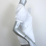 Derek Lam 10 Crosby Eva Puff Sleeve Tee White Cotton Size Small