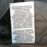 Hermes Leather & Cashmere Ribbed Knit Jacket Gris Etoupe Size 38