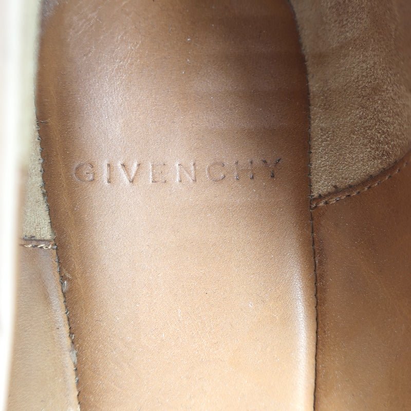 Givenchy Zipper-Trim Ballet Flats Blush Leather Size 38