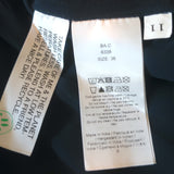 GANNI Smocked Polka Dot Mini Skirt Navy Georgette Size 36