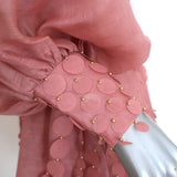 Zimmermann Concert Disc Keyhole Mini Dress Lipstick Pink Taffeta Size 3 NEW