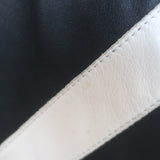 Off-White Virgil Abloh Carryover Leather Biker Jacket Black Size Small