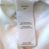 Derek Lam 10 Crosby Eva Puff Sleeve Tee White Cotton Size Small