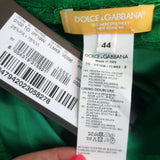 Dolce & Gabbana Sleeveless Blouse & Skirt Set Green Lace Size 44/46 NEW