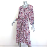 Natalie Martin Alex Button-Front Midi Dress White/Multi Floral Size Extra Small