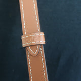 Celine Raffia Triomphe Small Bucket Bag Brown Leather-Trim Crossbody