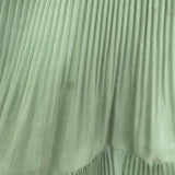 Zimmermann Balloon-Sleeve Pleated Tiered Mini Dress Fern Size 3