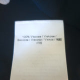 GANNI Polka Dot Blouse Navy Georgette Size 44 Long Sleeve Top NEW