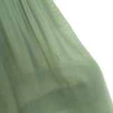 Zimmermann Balloon-Sleeve Pleated Tiered Mini Dress Fern Size 3