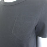Sacai Crochet Lace-Trim Pleated Hem T-Shirt Black Cotton Size 1 NEW