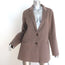 Jenni Kayne Jacket Brown Wool-Blend Size Extra Large Oversize Blazer