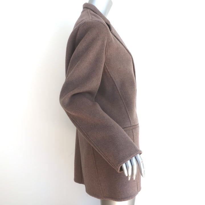Jenni Kayne Jacket Brown Wool-Blend Size Extra Large Oversize Blazer