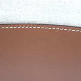 Celine Raffia Triomphe Small Bucket Bag Brown Leather-Trim Crossbody