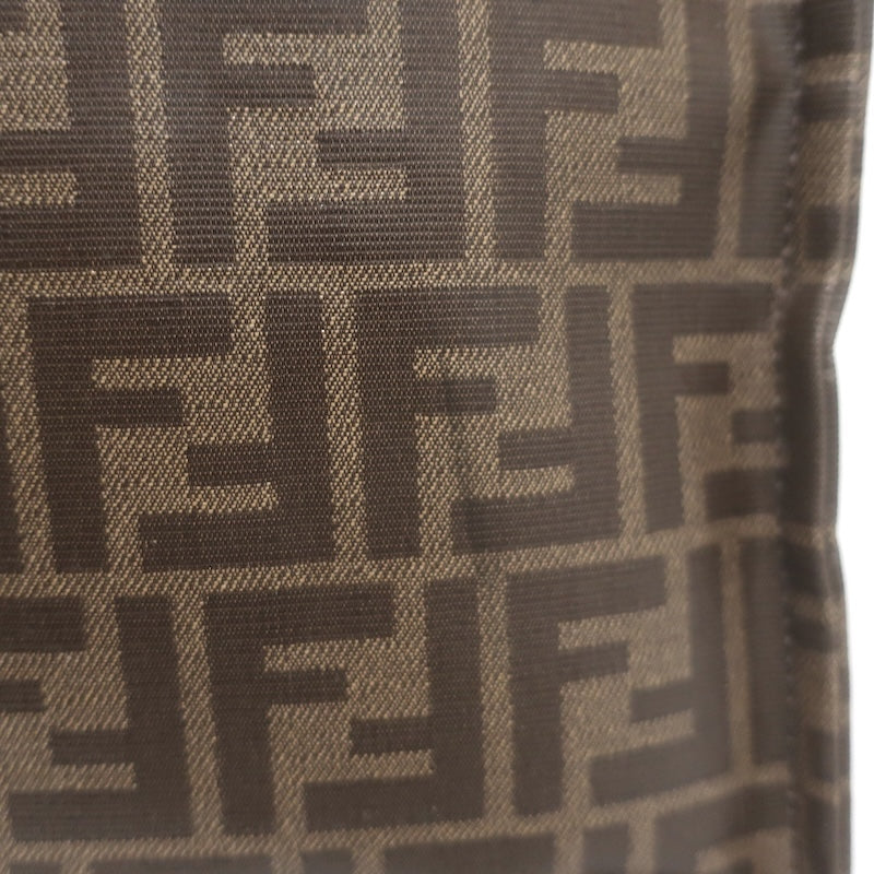 Fendi x FILA Mania FF Zucca Extra Large Tote Bag Brown Coated Canvas