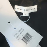 Robert Rodriguez Leopard Print Blazer Red Satin Size 8 One-Button Jacket NEW