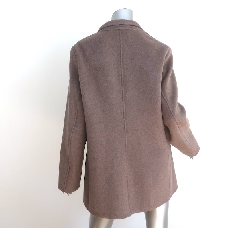 Jenni Kayne Jacket Brown Wool-Blend Size Extra Large Oversize Blazer