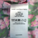 Mary Katrantzou Maxi Dress Noor Floral Print Stretch Cotton Size US 10