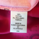 EB Denim Bandana Shirt Pink Cotton Size Medium Long Sleeve Top