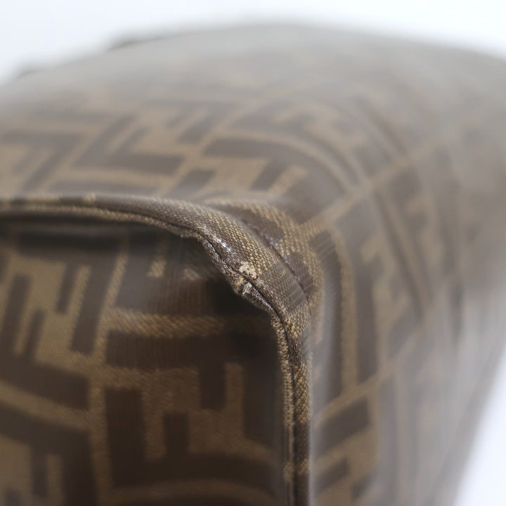 Fendi x FILA Mania FF Zucca Extra Large Tote Bag Brown Coated Canvas