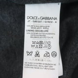 Dolce & Gabbana Medieval Armor Print Long Sleeve Shirt Black Satin Size 52