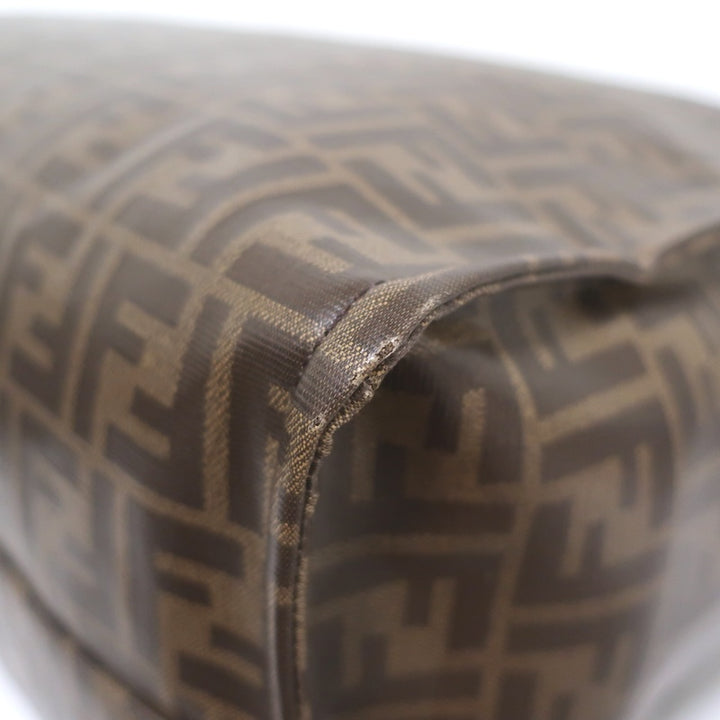 Fendi x FILA Mania FF Zucca Extra Large Tote Bag Brown Coated Canvas