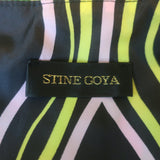 Stine Goya Brethel Puff Sleeve Dress Pink Metallic Jacquard Size Extra Small